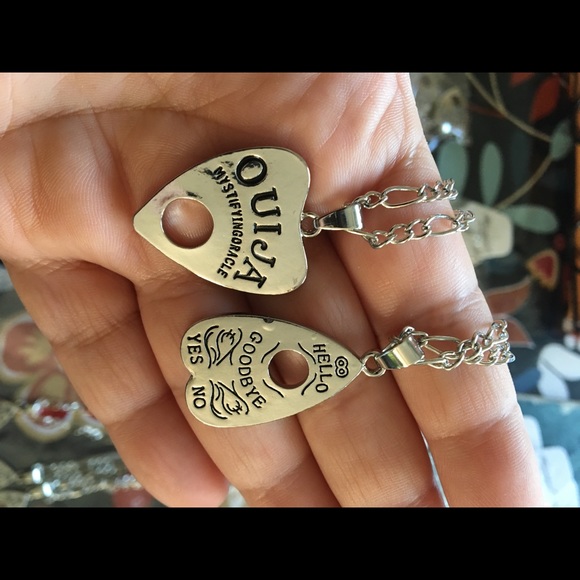 SALE ouija board goth silver pendant necklace pik - Picture 5 of 8